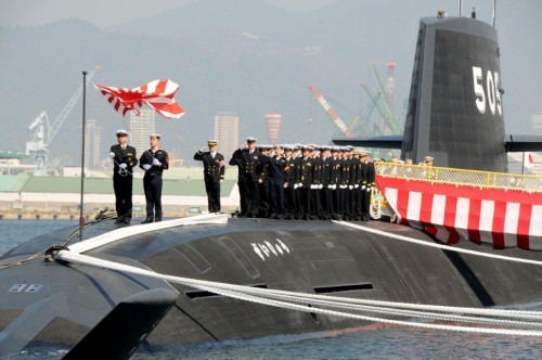 Ngày 6/3/2013, Nhật Bản hạ thủy tàu ngầm diesel lớp Soryu mới